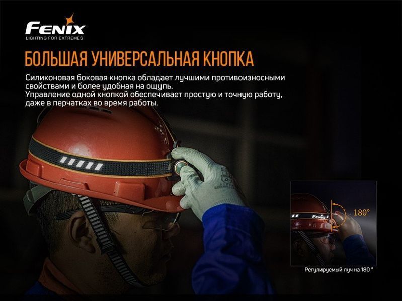 Ліхтар налобний Fenix HM61R + Складний ніж Ruike S22 Чорний 57029 фото