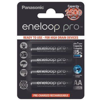 Акумулятор Panasonic Eneloop Pro, AA/(HR6), 2500mAh, LSD Ni-MH, блистер 4шт 52986 фото