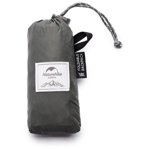 Рюкзак компактний надлегкий Naturehike Ultralight NH17A012-B; 18 л; сірий 57490 фото