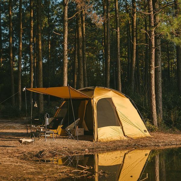 Намет двокімнатний Naturehike CNH22ZP028, гірчичний 65737 фото