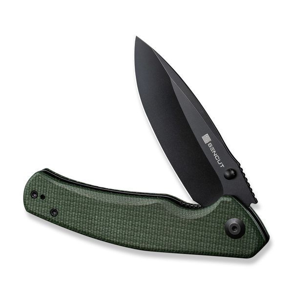 Ніж складаний туристичний Sencut Slashkin, (8.8 см) D2 / Micarta зелений 64373 фото