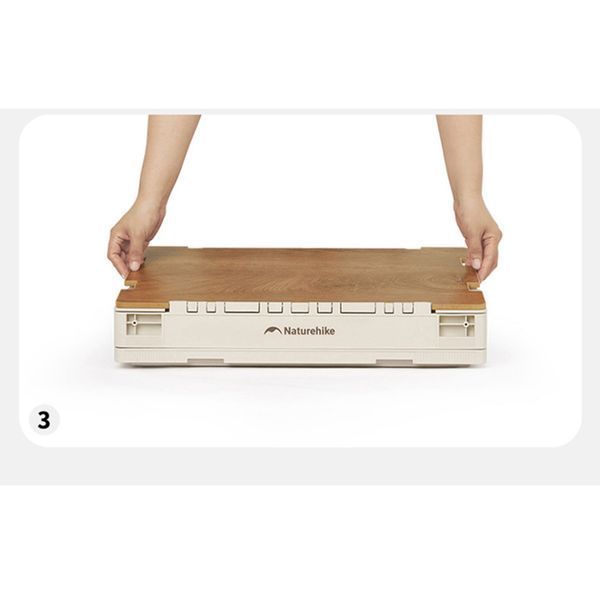 Складаний контейнер Naturehike CNK2450XB020, 52 л, бежево-сірий 68995 фото
