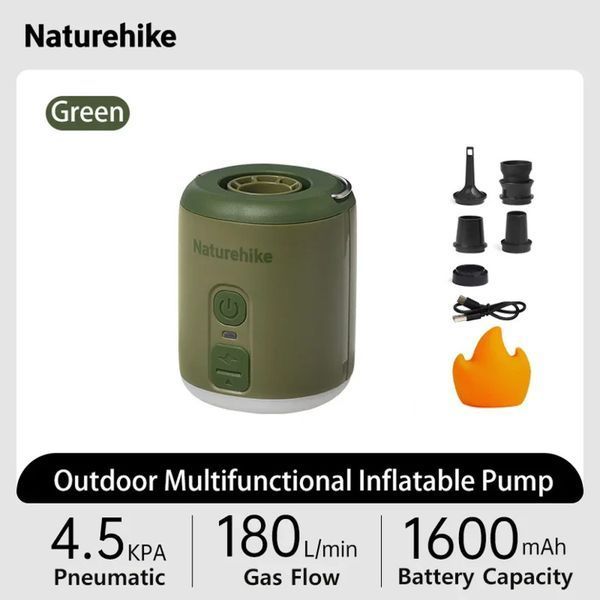 Міні насос - нічник - вентилятор Naturehike CNK2300DQ022; темно-зелений 67735 фото