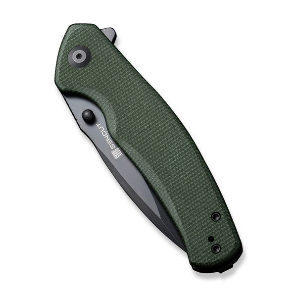 Ніж складаний туристичний Sencut Slashkin, (8.8 см) D2 / Micarta зелений 64373 фото