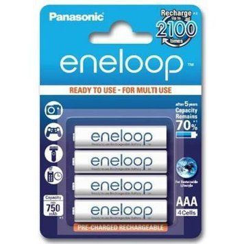 Аккумулятор Panasonic Eneloop AAA 750mAh Ni-MH блистер 4шт 52987 фото