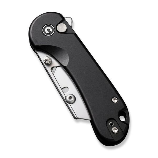 Ніж трапеція складаний кишеньковий Civivi Elementum Utility, (5.8 см) 6Cr13 / Aluminum чорний 67376 фото