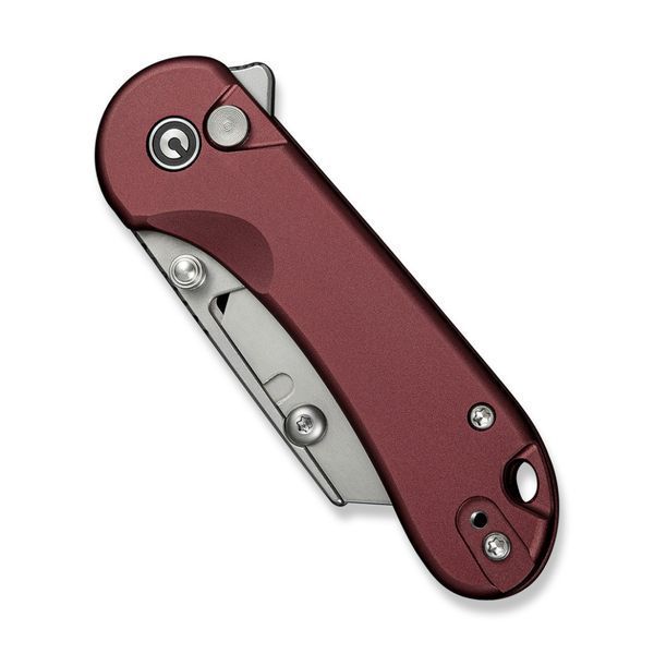 Ніж трапеція складаний кишеньковий Civivi Elementum Utility, (5.8 см) 6Cr13 / Aluminum червоний 69316 фото