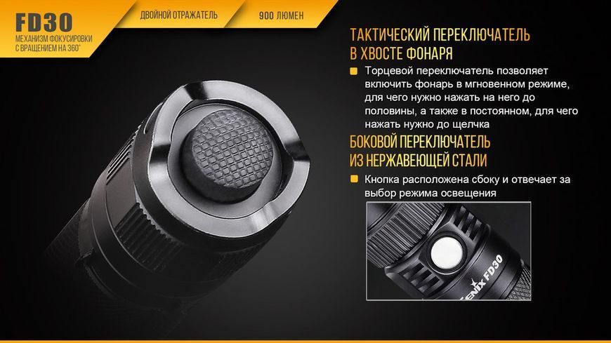 Ліхтар ручний Fenix FD30 з акумулятором 44791 фото