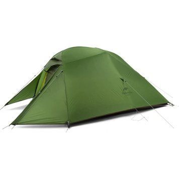 Намет надлегкий тримісний з футпринтом Naturehike Cloud Up 3 Updated NH18T030-T; 20D; темно-зелений 61650 фото