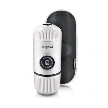 Портативна еспресо-кавоварка Wacaco Nanopresso біла з чохлом, механічна, для меленої кави 69051 фото