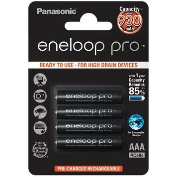 Аккумулятор Panasonic Eneloop Pro AAA 930mAh Ni-MH блистер 4шт 52988 фото