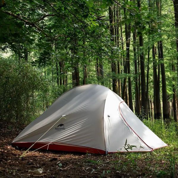 Намет надлегкий тримісний з футпринтом Naturehike Cloud Up 3 Updated NH18T030-T; 20D; темно-зелений 61650 фото