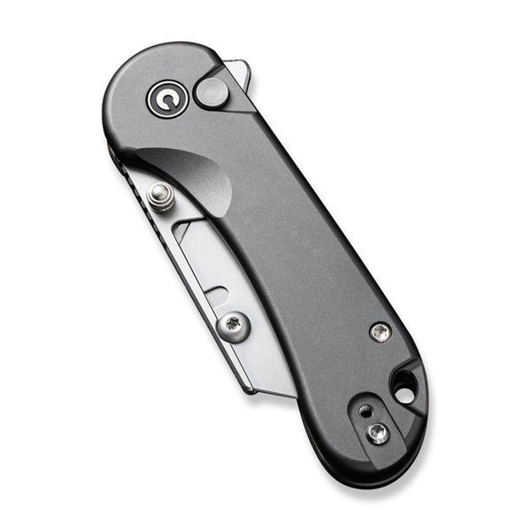 Ніж трапеція складаний кишеньковий Civivi Elementum Utility, (5.8 см) 6Cr13 / Aluminum сірий 67377 фото
