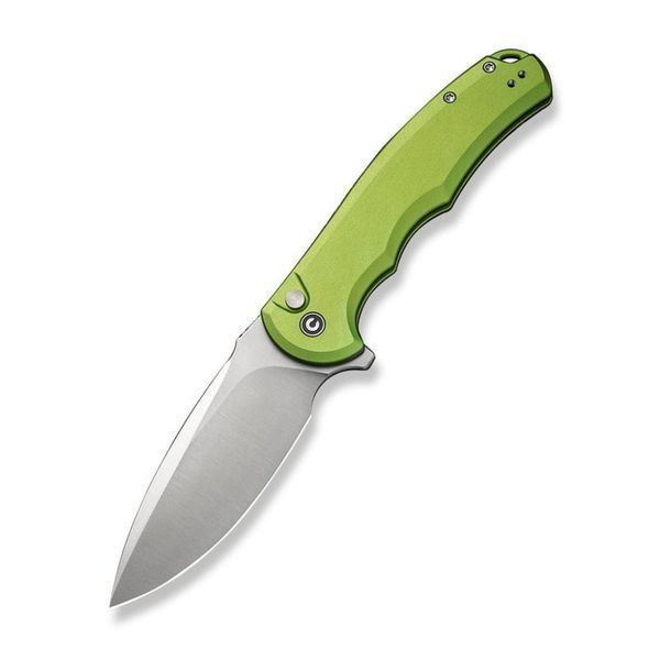Ніж складаний туристичний Civivi Praxis, (9.5 см) Nitro-V / Aluminum зелений 70873 фото