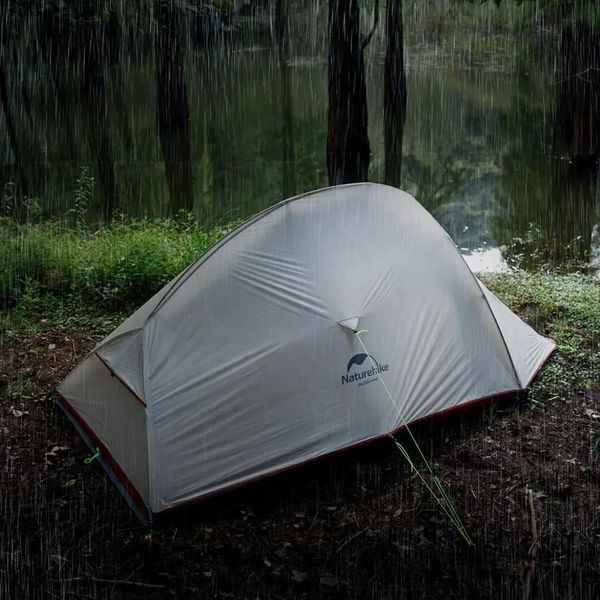 Намет надлегкий тримісний з футпринтом Naturehike Cloud Up 3 Updated NH18T030-T; 210T; зелений 57621 фото