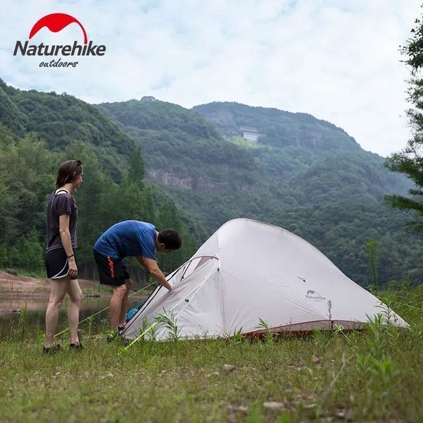 Намет надлегкий тримісний з футпринтом Naturehike Cloud Up 3 Updated NH18T030-T; 20D; темно-зелений 61650 фото
