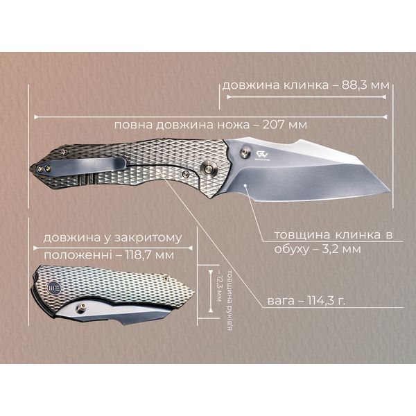 Ніж складаний Weknife High-Fin XL WE24010-3 69259 фото