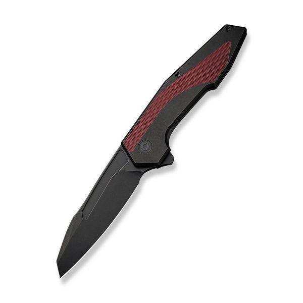 Ніж складаний туристичний Civivi Hypersonic, (9.4 см) 14C28N / Steel & G10 чорно-бордовий 66229 фото