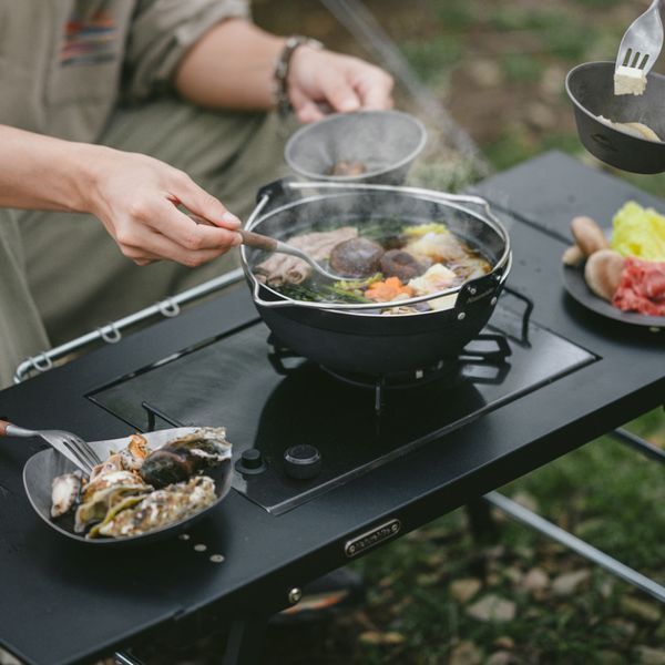 Стіл для барбекю сталевий Naturehike CNK2350CF018, чорний 69024 фото