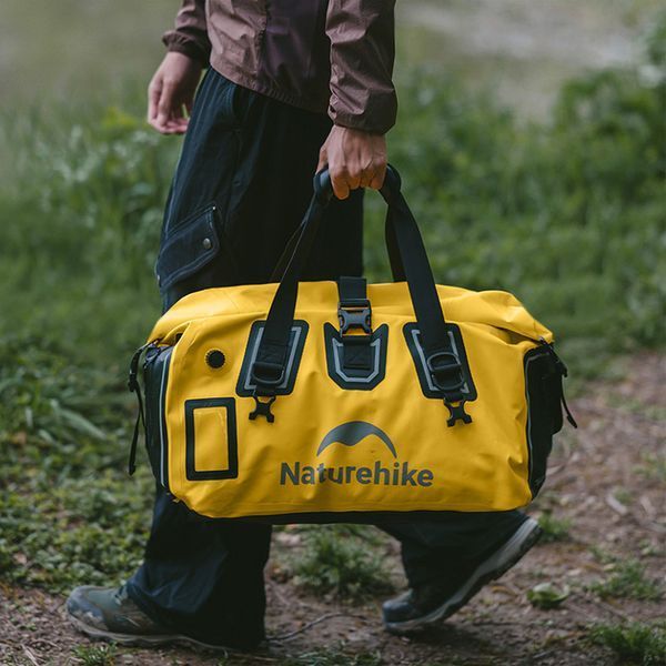 Водонепроникна дорожня сумка Naturehike CNK2450XB015, 40 л, жовта 69533 фото