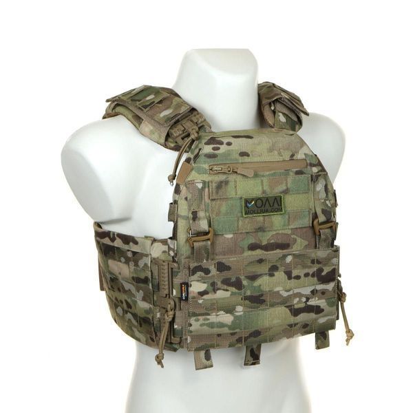 Плитоноска МІЦЬ 3.0 с баллистической защитой, MultiCam (PLATE CARRIER) МОЛЛИ PZ-006 фото