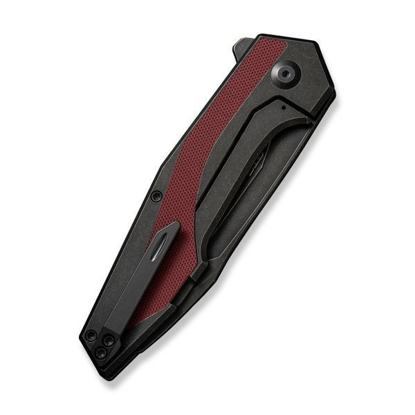 Ніж складаний туристичний Civivi Hypersonic, (9.4 см) 14C28N / Steel & G10 чорно-бордовий 66229 фото