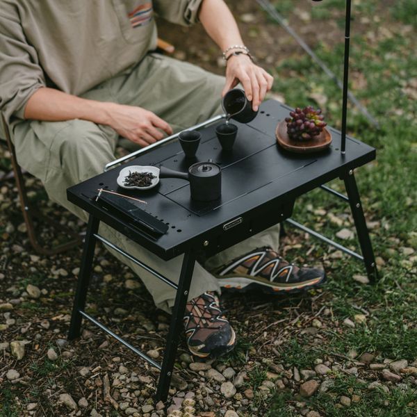 Стіл для барбекю сталевий Naturehike CNK2350CF018, чорний 69024 фото