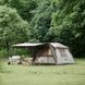 Намет з навісом Naturehike Village CNK2300ZP021, коричневий великий 65740 фото 2