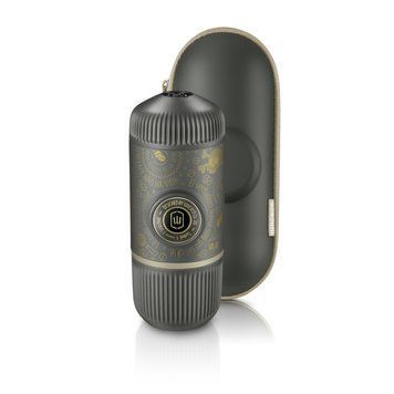 Портативна еспресо-кавоварка Wacaco Nanopresso темно-сіра з чохлом 69053 фото