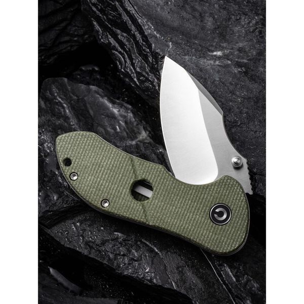 Ніж складаний кишеньковий Civivi Gordo, (6.4 см) D2 / Micarta оливковий 66230 фото