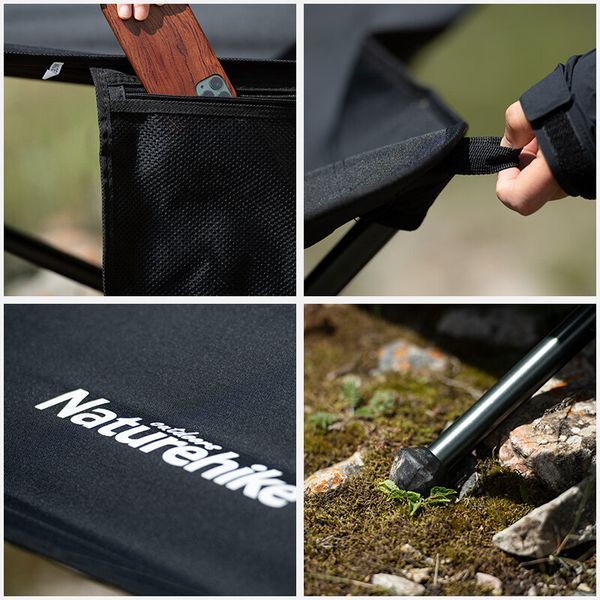 Гамак розкладний одномісний Naturehike Outdoor Folding Hammock NH20JJ011; 300D Oxford; чорний 57637 фото