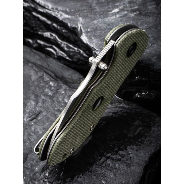 Ніж складаний кишеньковий Civivi Gordo, (6.4 см) D2 / Micarta оливковий 66230 фото
