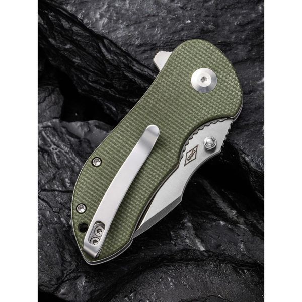 Ніж складаний кишеньковий Civivi Gordo, (6.4 см) D2 / Micarta оливковий 66230 фото