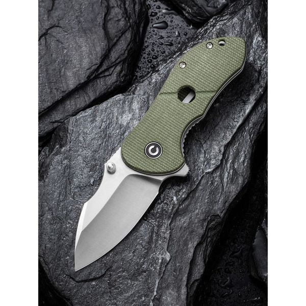 Ніж складаний кишеньковий Civivi Gordo, (6.4 см) D2 / Micarta оливковий 66230 фото