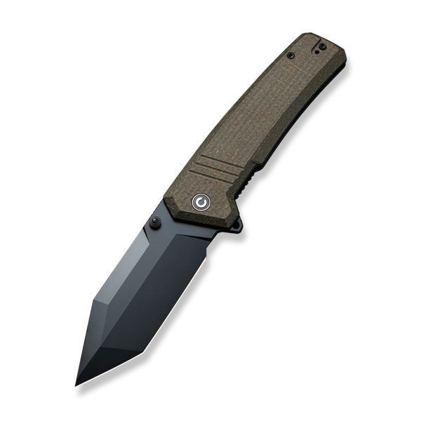 Ніж складаний тактичний Civivi Bhaltair, (10.1 см) 14C28N / Micarta зелений 64326 фото