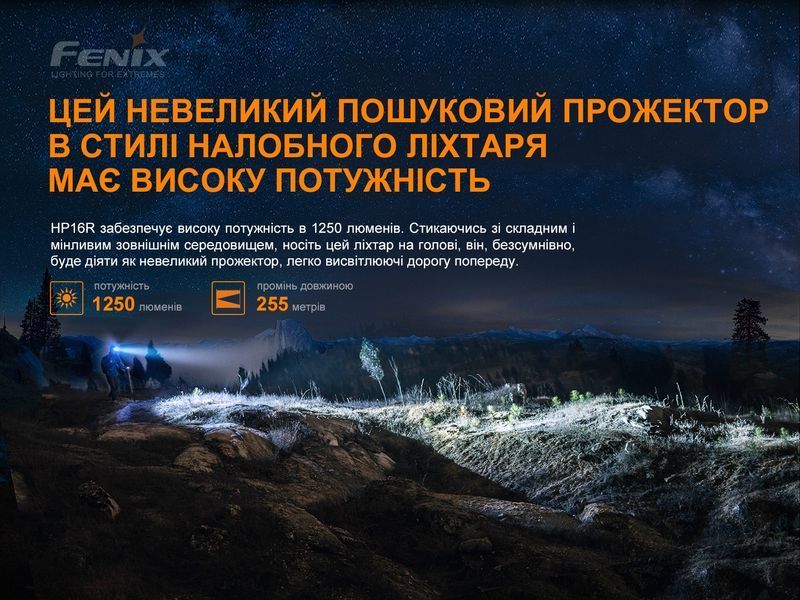 Ліхтар налобний Fenix HP16R 54517 фото