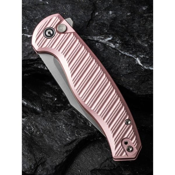 Ніж складаний туристичний Civivi Stormhowl, (8.4 см) Nitro-V / Aluminum рожевий 66272 фото