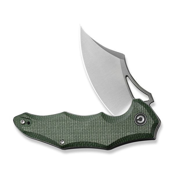 Ніж складаний кишеньковий Civivi Chiro, (7.9 см) 14C28N / Micarta темно-зелений 70295 фото