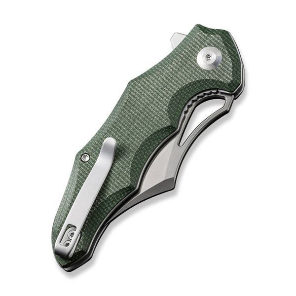 Ніж складаний кишеньковий Civivi Chiro, (7.9 см) 14C28N / Micarta темно-зелений 70295 фото
