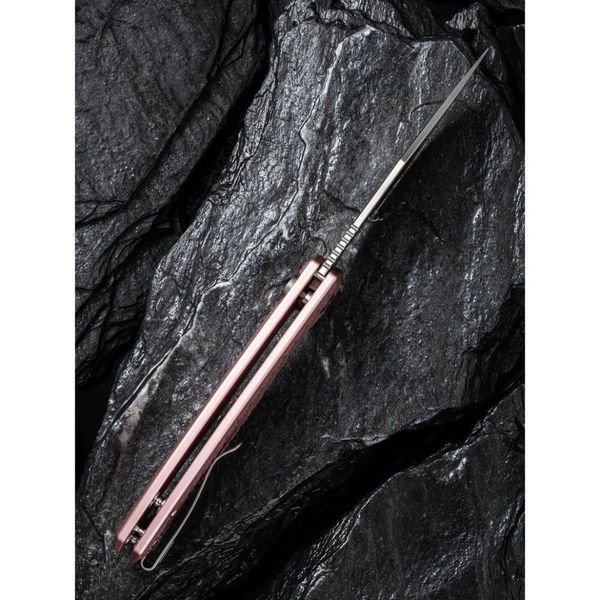 Ніж складаний туристичний Civivi Stormhowl, (8.4 см) Nitro-V / Aluminum рожевий 66272 фото
