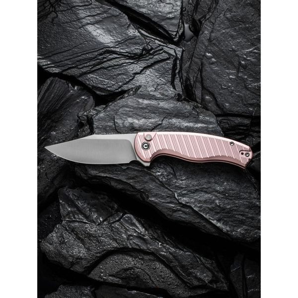 Ніж складаний туристичний Civivi Stormhowl, (8.4 см) Nitro-V / Aluminum рожевий 66272 фото