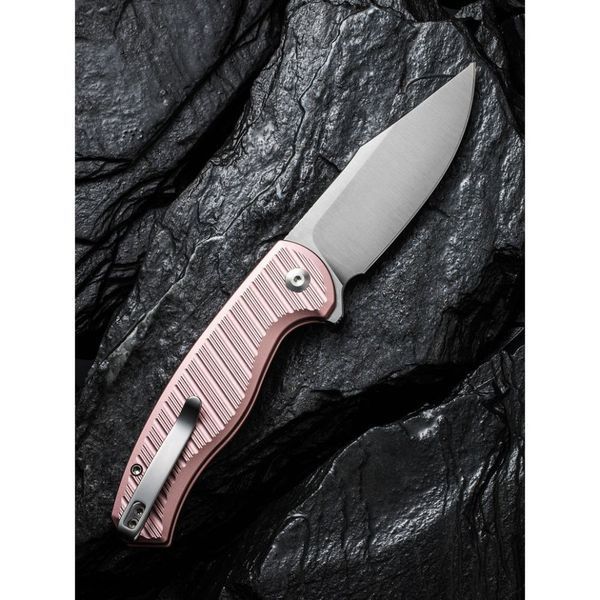 Ніж складаний туристичний Civivi Stormhowl, (8.4 см) Nitro-V / Aluminum рожевий 66272 фото