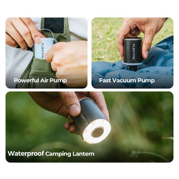 Насос-ліхтар кемпінговий Flextail Tiny Pump 2X, білий 69235 фото
