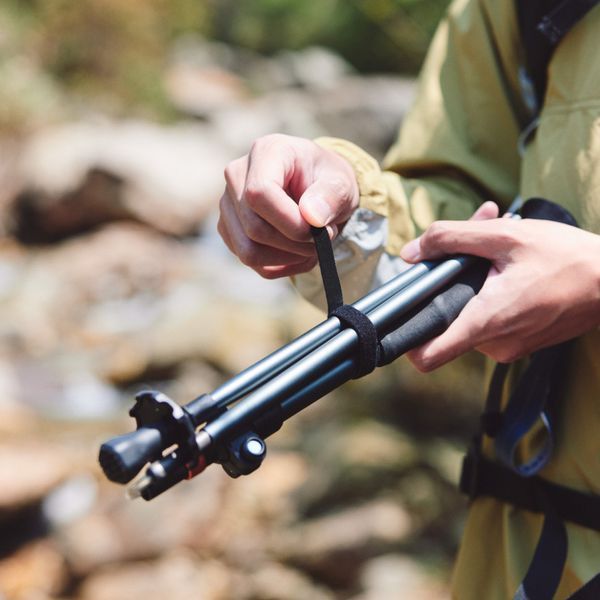 Трекінгова палиця Naturehike CNK2450DS013, 115-135 см, чорна 71420 фото