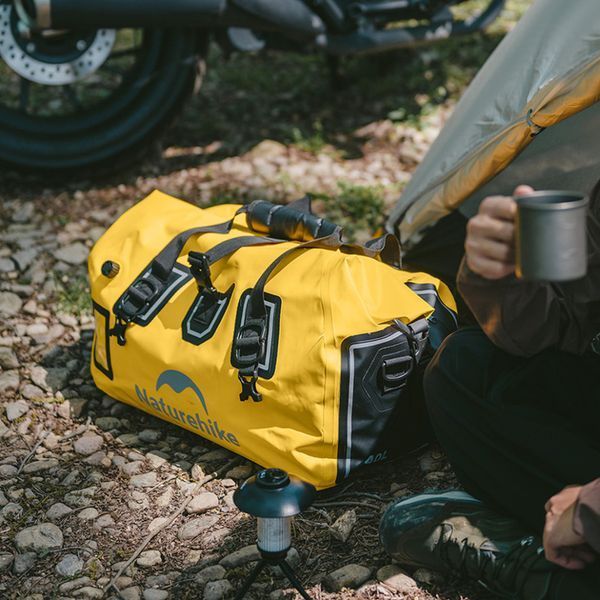 Водонепроникна дорожня сумка Naturehike CNK2450XB015, 90 л, жовта 69535 фото