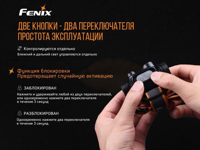 Ліхтар налобний Fenix HM65R + Ліхтар універсальний Fenix E-LITE 57631 фото