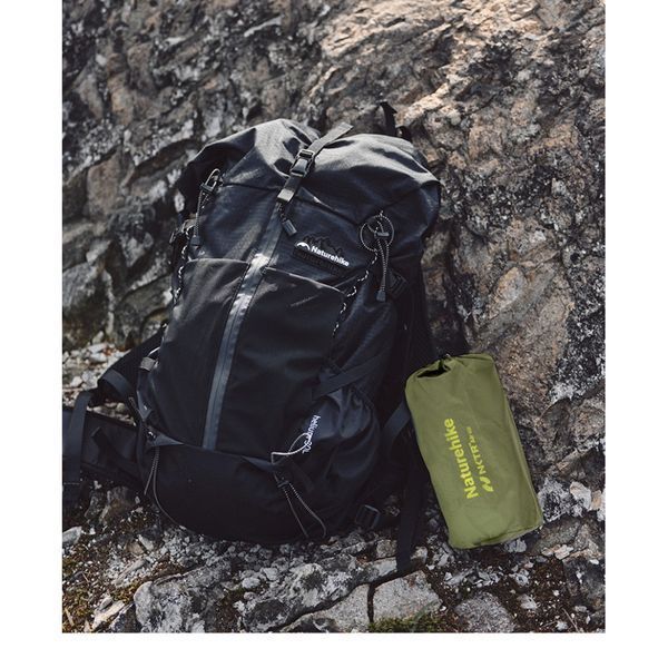Матрац туристичний надувний одномісний Naturehike CNK2450WS014, надлегкий, 196х64х8 см, зелений із мішком для надування 69006 фото