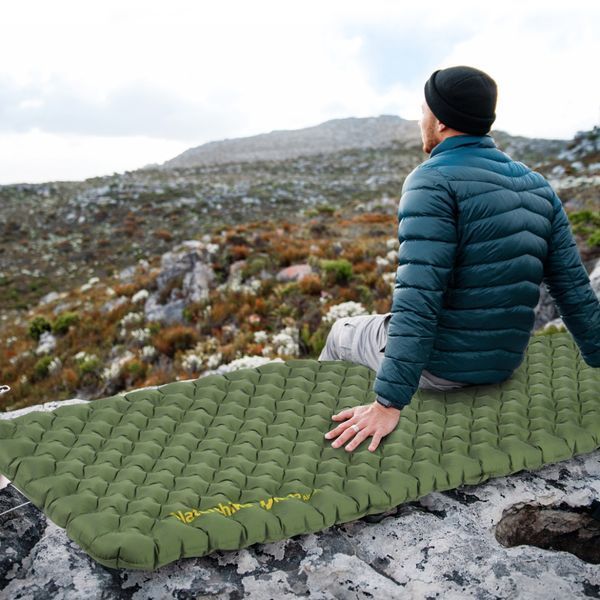 Матрац туристичний надувний одномісний Naturehike CNK2450WS014, надлегкий, 196х64х8 см, зелений із мішком для надування 69006 фото