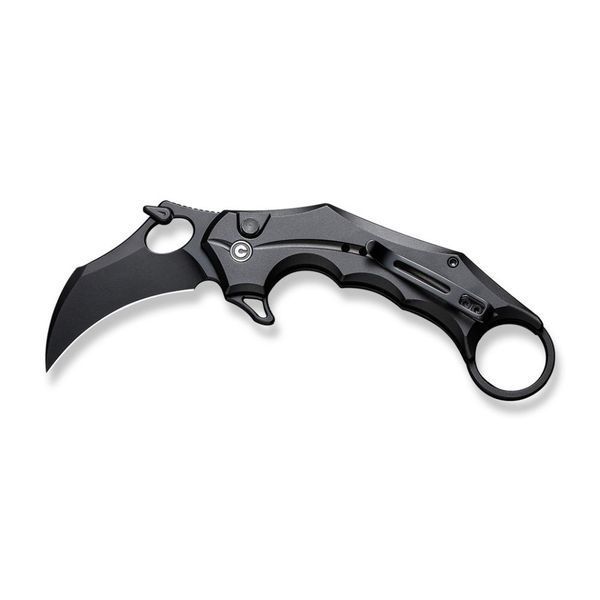 Ніж складаний кишеньковий Civivi Incisor II, (5.1 см) Nitro-V / Aluminum чорний 66232 фото
