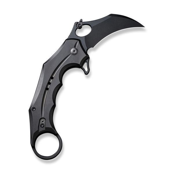 Ніж складаний кишеньковий Civivi Incisor II, (5.1 см) Nitro-V / Aluminum чорний 66232 фото